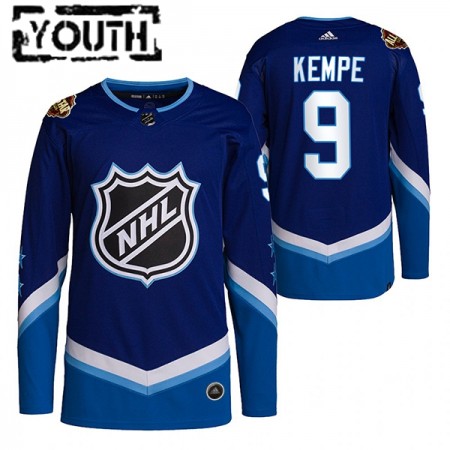Kinder Eishockey Los Angeles Kings Trikot Adrian Kempe 9 2022 NHL All-Star Blau Authentic